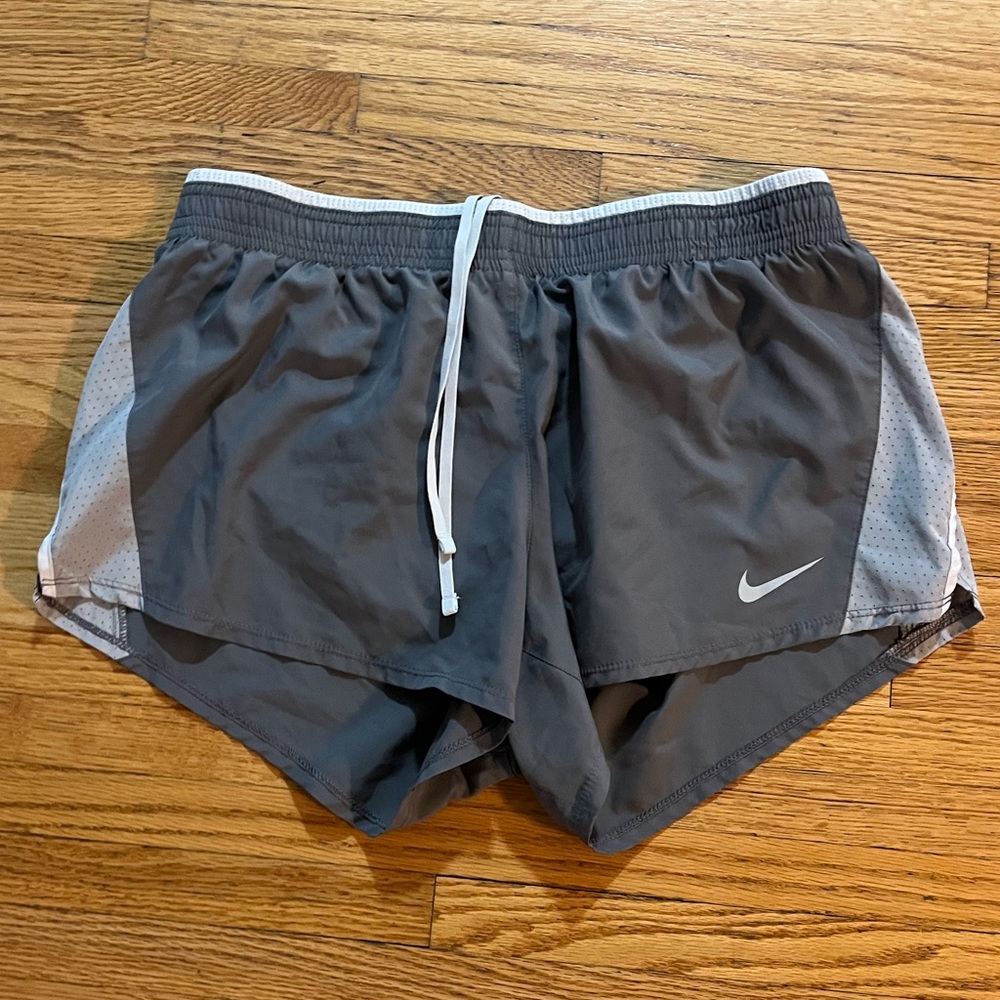 Nike Grey Athletic Running Shorts - Size L